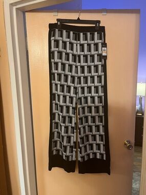 Black & White Geometric Pants